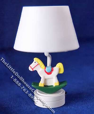 (image for) Miniature Battery Operated Rocking Horse Lamp