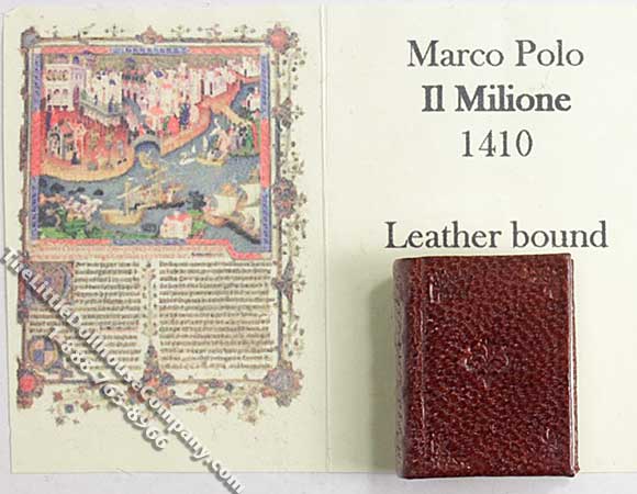 (image for) Miniature Book: 'Il Milione' by Marco Polo, 1410