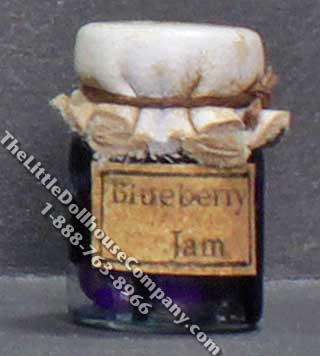 (image for) Miniature Homemade Blueberry Jam in Wax Sealed Jar
