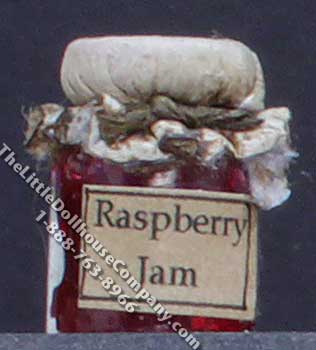 (image for) Miniature Homemade Raspberry Jam in Wax Sealed Jar