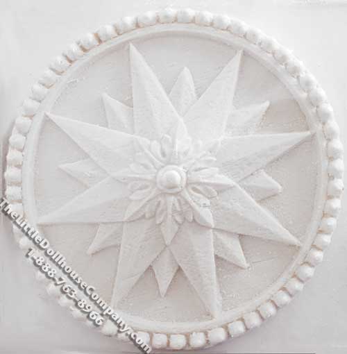 (image for) Dollhouse Scale Model Round Ceiling Medallion
