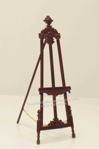 (image for) Miniature Mahogany Easel For Dollhouses