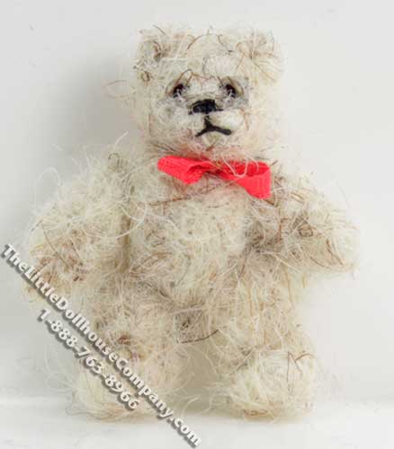 (image for) Miniature Small Mohair Polar Teddy Bear by Erna Meyer
