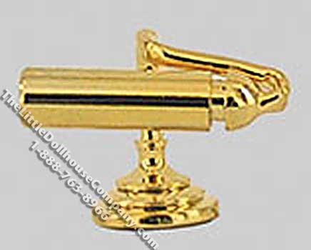 (image for) Miniature 12th Scale 12v Brass Picture Light for Dollhouses