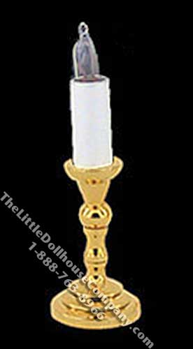 (image for) Miniature 1/2 Scale 12v Candlestick Lamp for Dollhouses(Disc.)