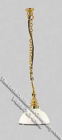 (image for) Miniature 1/2 Scale 12v Swag Hanging Lamp for Dollhouses