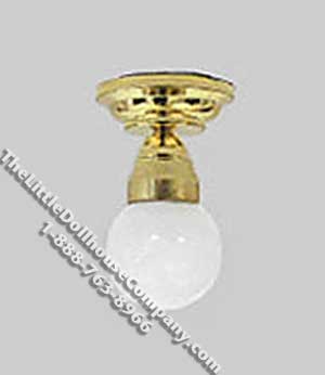 (image for) Miniature 1/2 Scale 12v Small Globe Ceiling Lamp(Discontinued)