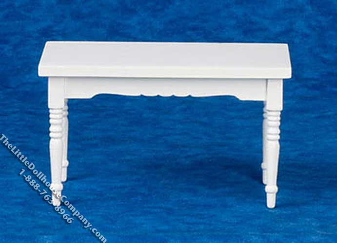 (image for) Dollhouse Scale Model White Kitchen Table