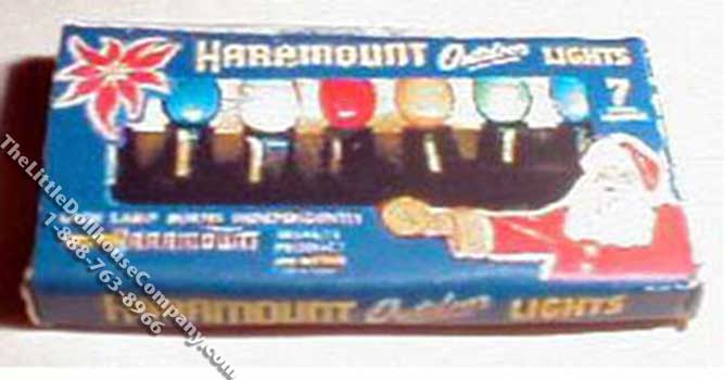 (image for) Miniature Reproduction 1937 Christmas Lights Box for Dollhouses