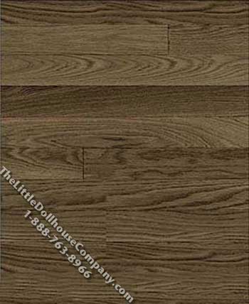 (image for) Walnut Wood Flooring Pattern Miniature Wallpaper for Dollhouses