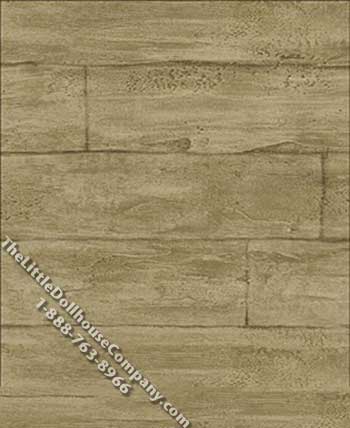 (image for) Gray Wood Plank Pattern Miniature Wallpaper for Dollhouses