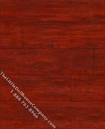 (image for) Cherry Wood Plank Pattern Miniature Wallpaper for Dollhouses