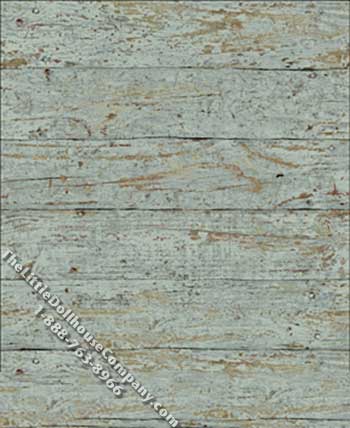 (image for) Weathered Wood Pattern Miniature Wallpaper for Dollhouses