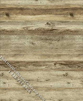 (image for) Gray Rustic Wood Pattern Miniature Wallpaper for Dollhouses