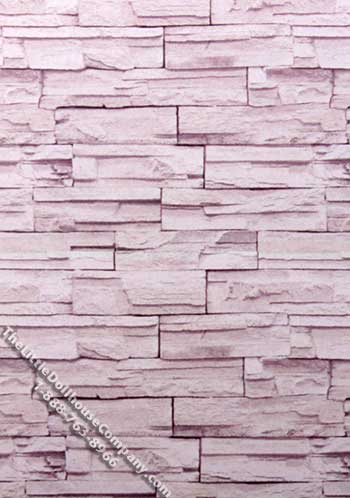 (image for) Gray Slate Pattern Miniature Wallpaper for Dollhouses