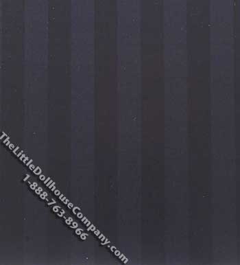 (image for) Black & Blue Stripe Pattern Miniature Wallpaper for Dollhouses