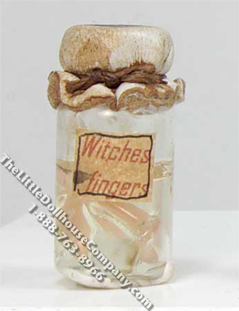 (image for) Miniature Jar of Witches Fingers Potion for Dollhouses