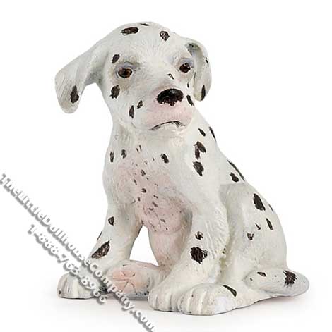 (image for) Miniature Dalmatian Puppy Sitting for Dollhouses