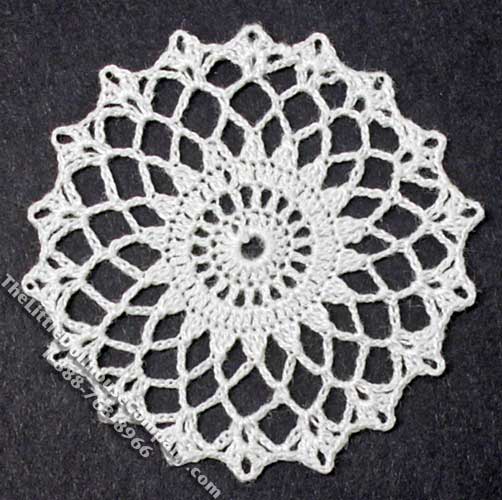 (image for) Miniature Handmade Lace Round Doily for Dollhouses