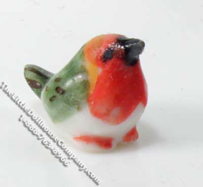 (image for) Miniature Porcelain Bird for Dollhouses