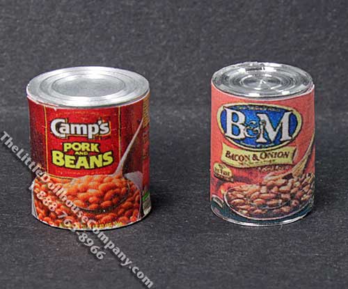 (image for) Miniature Canned Goods for Dollhouses (1/pk)