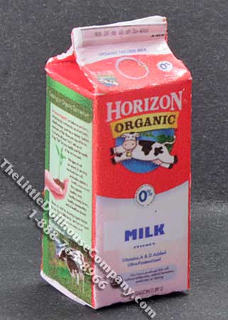 (image for) Miniature Organic Milk Carton for Dollhouses