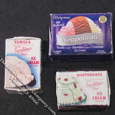 (image for) Miniature Ice Cream Box for Dollhouses (1/pk)