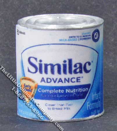 (image for) Miniature Similac Infant Formula Can for Dollhouses