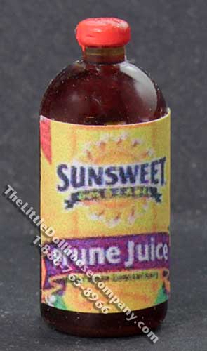 (image for) Miniature Bottle of Prune Juice for Dollhouses
