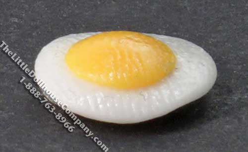 (image for) Miniature Single Fried Egg for Dollhouses