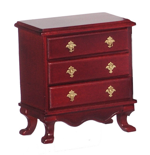 (image for) Miniature Mahogany Nightstand for Dollhouses