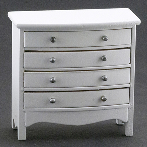 (image for) Miniature White Chest of Drawers for Dollhouses