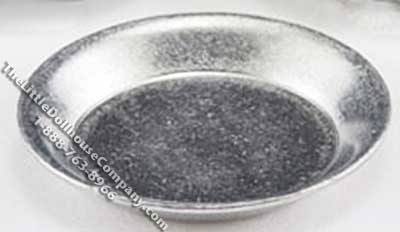 (image for) Miniature Aluminium Pie Pan for Dollhouses