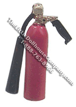 (image for) Dollhouse Miniature Fire Extinguisher, Large