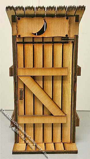 (image for) Country Outhouse Laser Cut Kit for Dollhouses