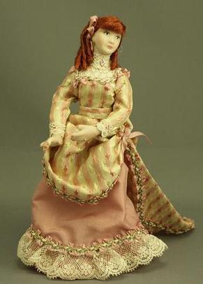 (image for) Lady in Gold and Pink Dress