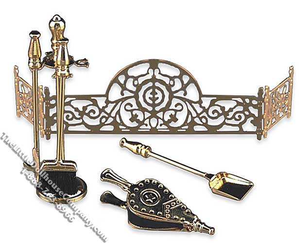 (image for) Fireplace Tools and Fender Set by Reutter Porzellan