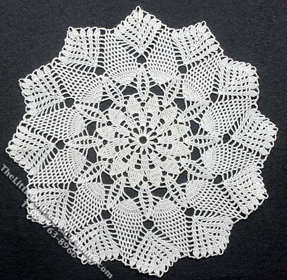 (image for) Miniature Handmade Lace Snowflake Shaped Doily for Dollhouses