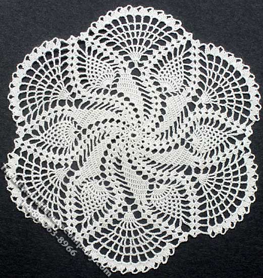 (image for) Miniature Handmade Lace Flower Shaped Doily for Dollhouses