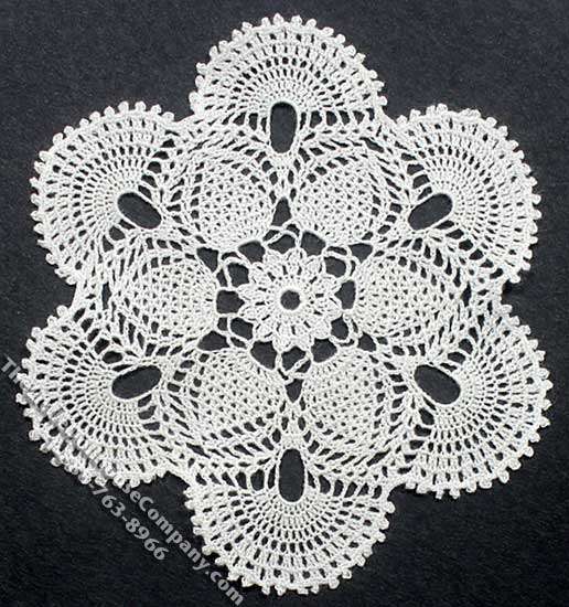 (image for) Miniature Handmade Lace Flower Shaped Doily for Dollhouses
