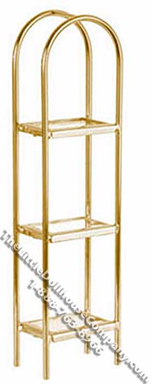 (image for) Miniature Brass & Glass Etagere for Dollhouses