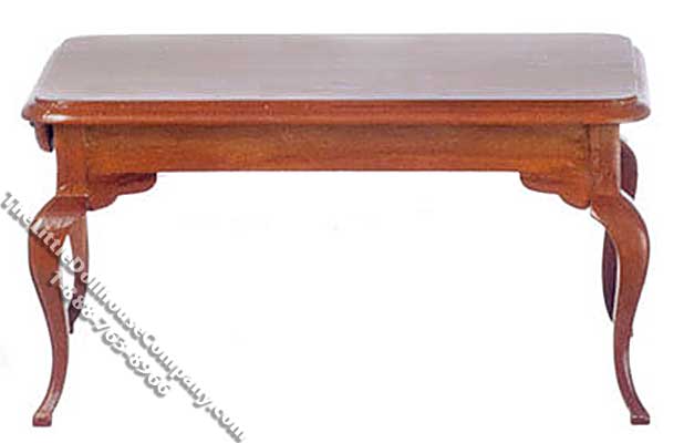 (image for) Miniature Walnut Dining Table for Dollhouses