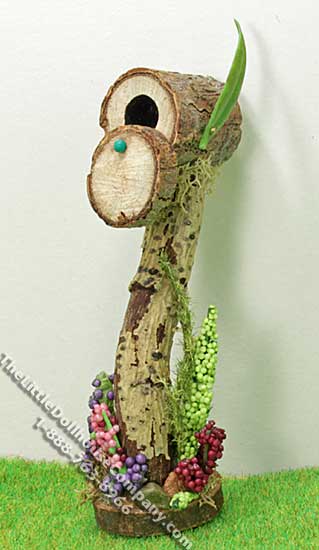 (image for) Miniature Rustic Wooden Mailbox for Dollhouses