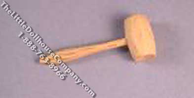 (image for) Miniature Wooden Mallet for Dollhouses