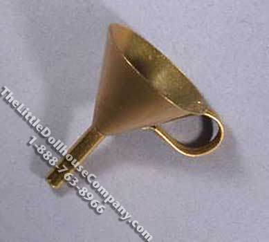 (image for) Miniature Brass Funnel for Dollhouses