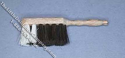 (image for) Miniature Black & White Whisk Brush for Dollhouses