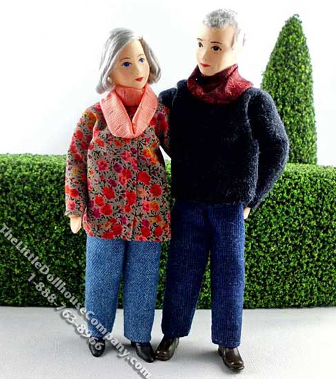 (image for) Margot & Rudi Flexible Grandparent Dolls by Erna Meyer