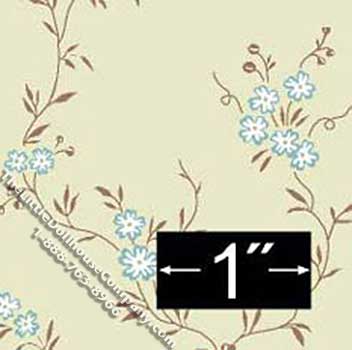 (image for) Empress Pattern Miniature Wallpaper for Dollhouses