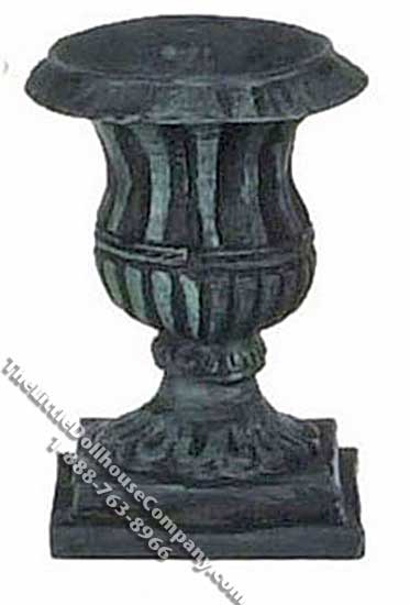 (image for) Miniature Large Black Urn for Dollhouses