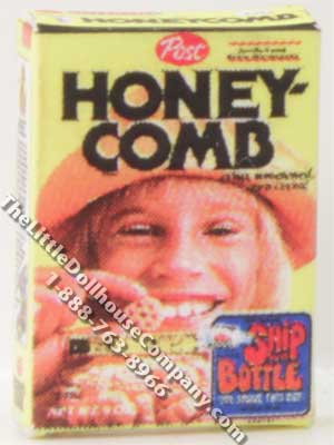 (image for) Miniature Replica Honey Cereal Box for Dollhouses